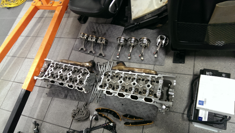 Illustration for article titled AMA: AMG M156 6.2L V8 Engine, With $95k Failure Photos